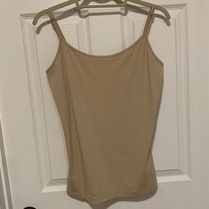 Apostrophe Stretch Tan Cami - Sz Med
